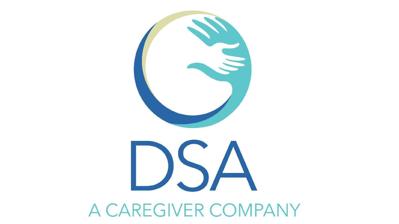DSA logo with two hands design.