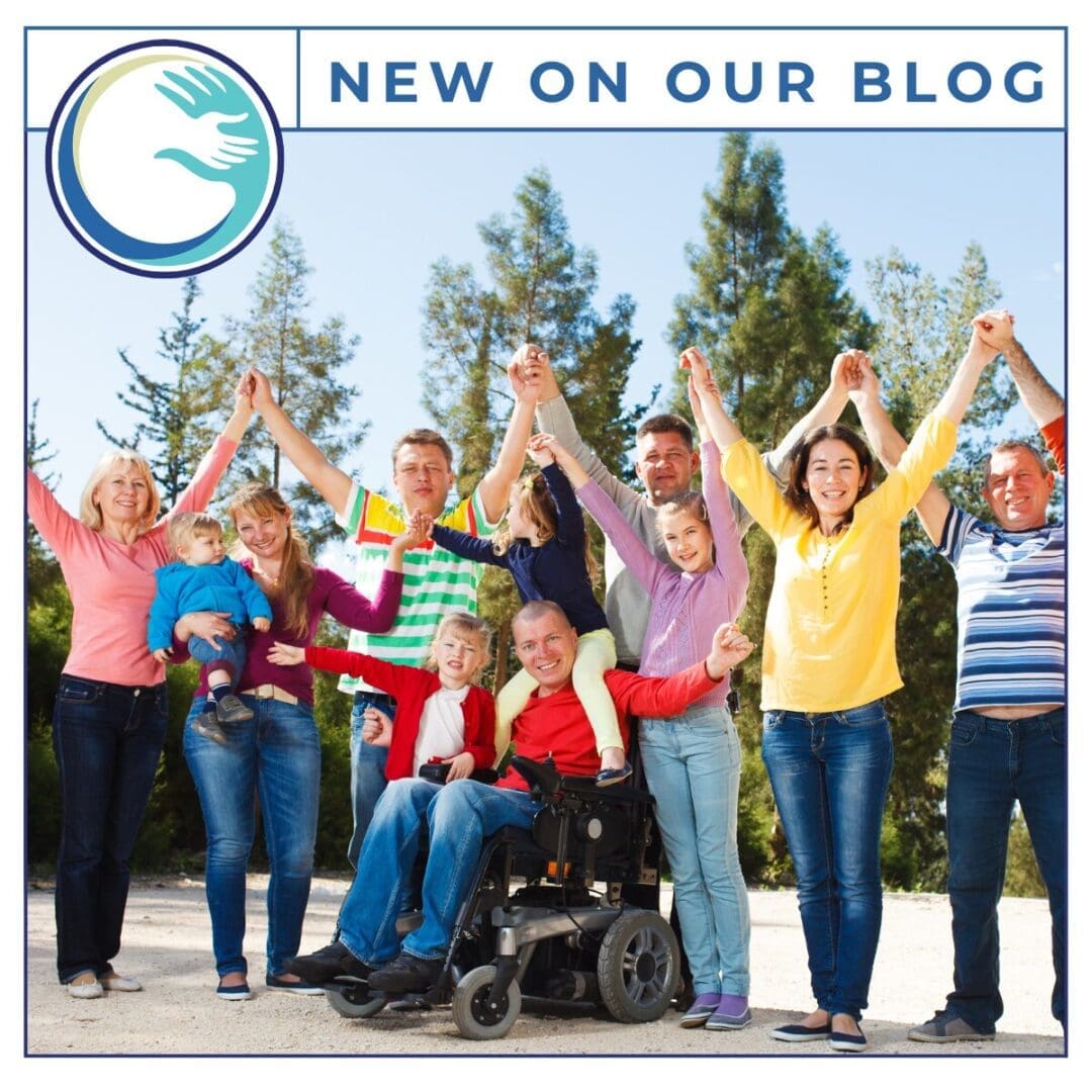 Diverse group celebrating outdoors with smiles.
