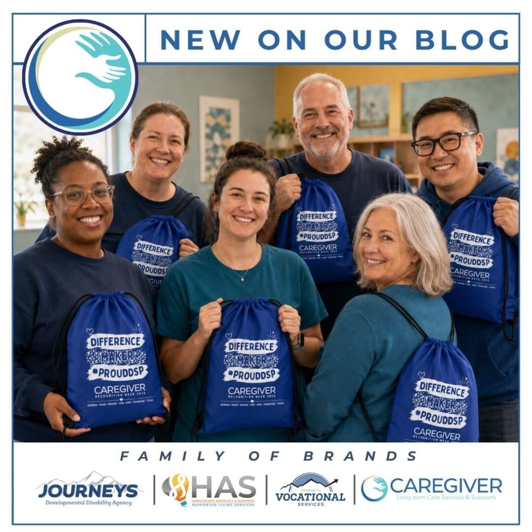 Direct Support Professionals celebrating DSP Recognition Week at Caregiver