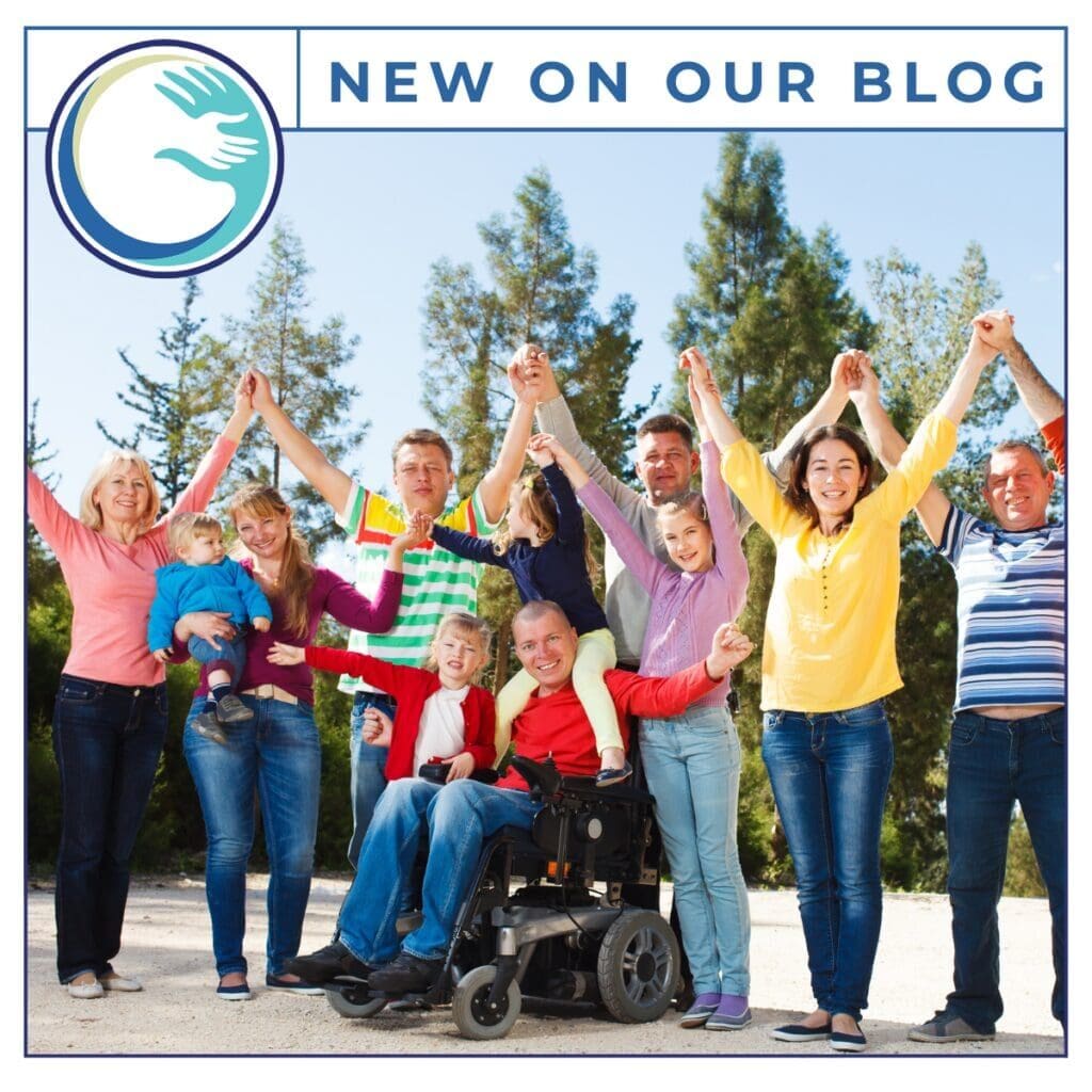 Diverse group celebrating outdoors with smiles.